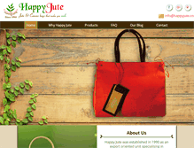 Tablet Screenshot of happyjute.com